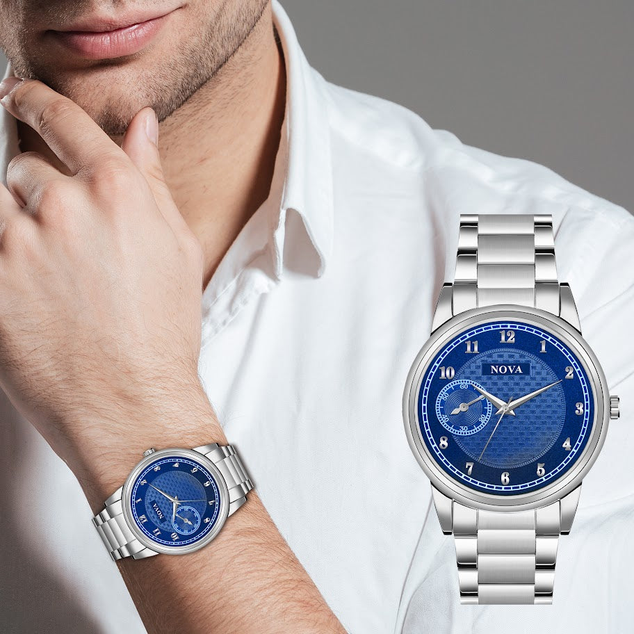 Nova Essentials - Steel Strap with Japanese Battery & Brass Dial